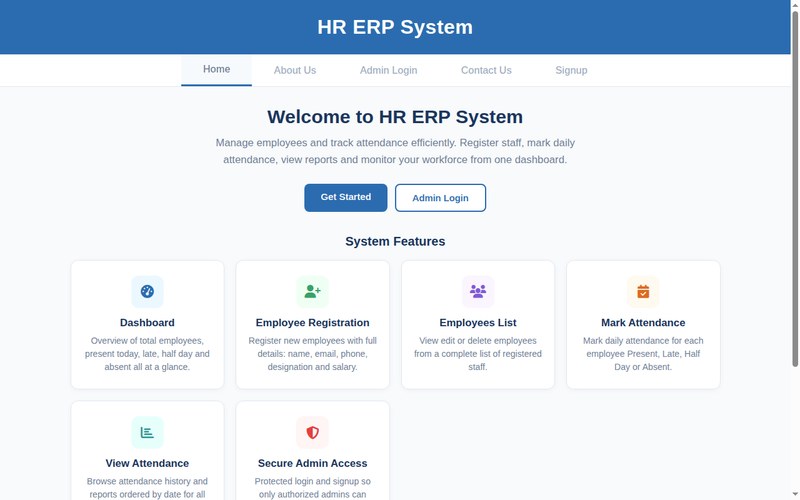 HR ERP System